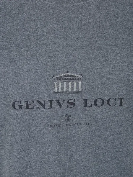 Tricou Brunello Cucinelli cu imagine gri
