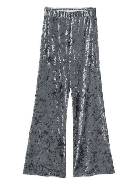 Pantaloni Forte_forte de catifea albastru