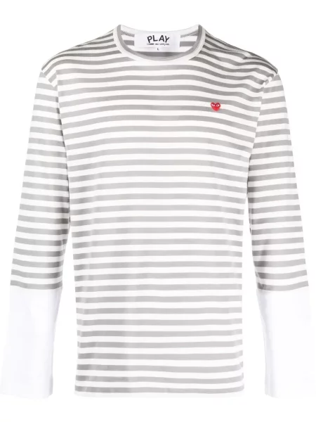 Tricou Comme Des Garcons Play lung gri