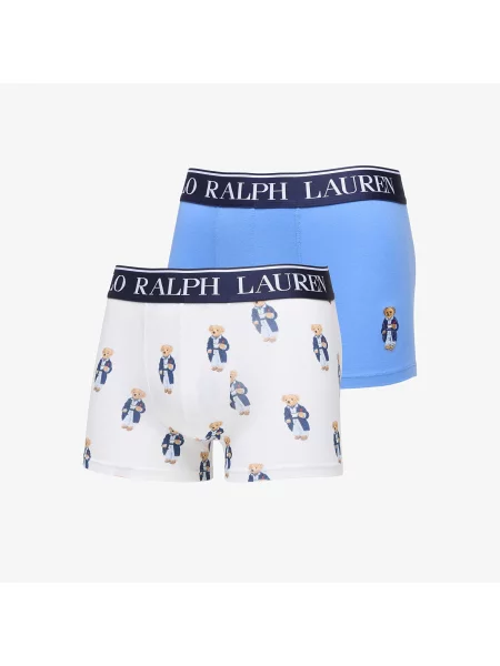 Боксерки Ralph Lauren Trunk Gb White/ Blue XL бяло