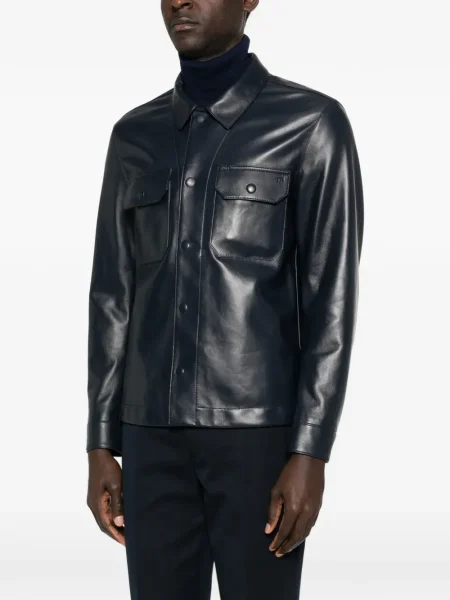 Geanta de piele Tom Ford albastru