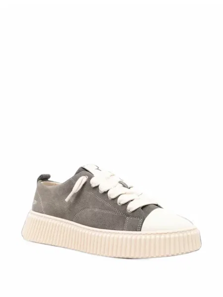Sneakerși Rhun din piele de căprioară gri