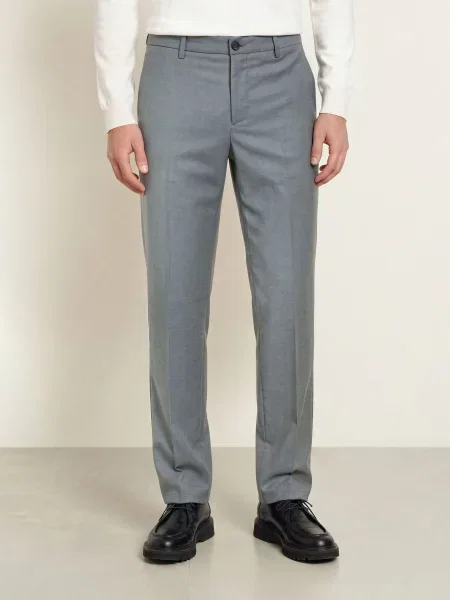 Cruna Chino Kalhoty Midtown Regular Fit šedá