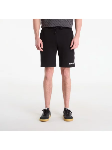 Šortky GUESS Mickey Short Jet Black S černé
