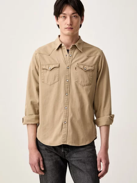 Levi's cămașă pentru bărbați din BARSTOW WESTERN STANDARD bej