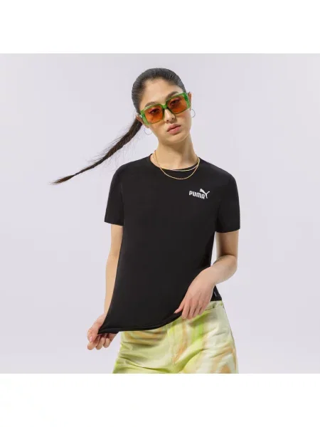 Puma T-Shirt Ess+ Embroidery czarna