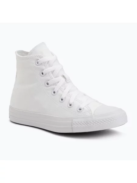 Кеди Converse Chuck Taylor All Star Classic Hi white/white/silver білі