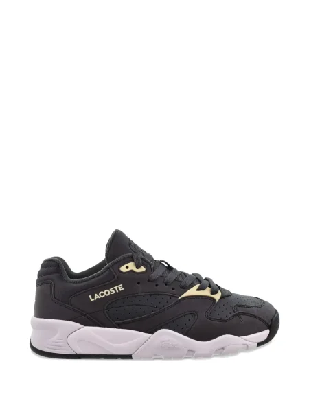 Sneakerși Lacoste cu broderie gri