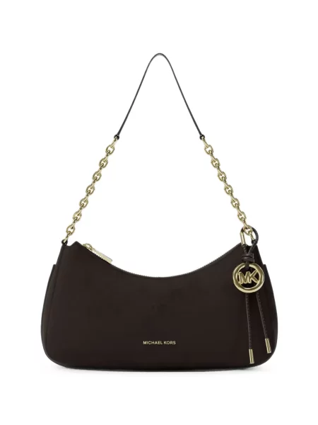 Colier Michael Kors din nubuc maro