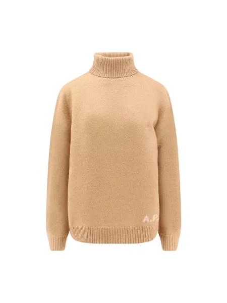 Sweter A.p.c. wełniany brązowy
