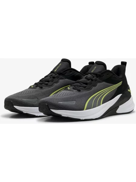 Buty do biegania Puma Action Pro TR szary ciemny czarny żółtozielony 40 biały