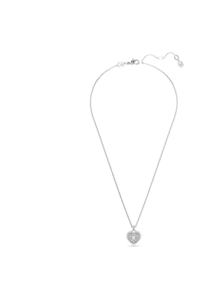 Naszyjnik Swarovski w serca szary