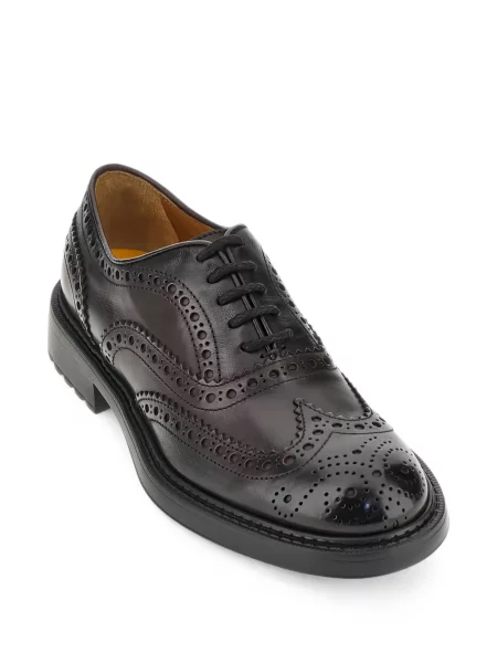 Brogues Doucal's din piele negru
