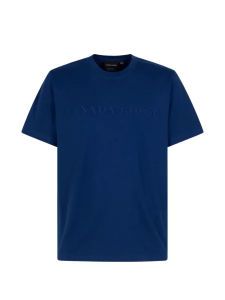 Tricou Canada Goose cu broderie albastru
