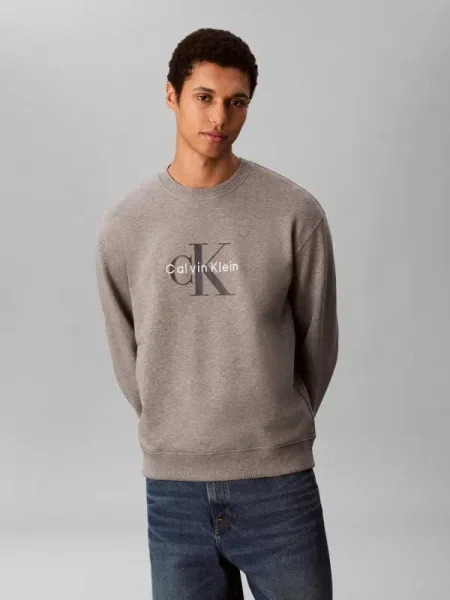Geacă de blugi Calvin Klein Jeans gri