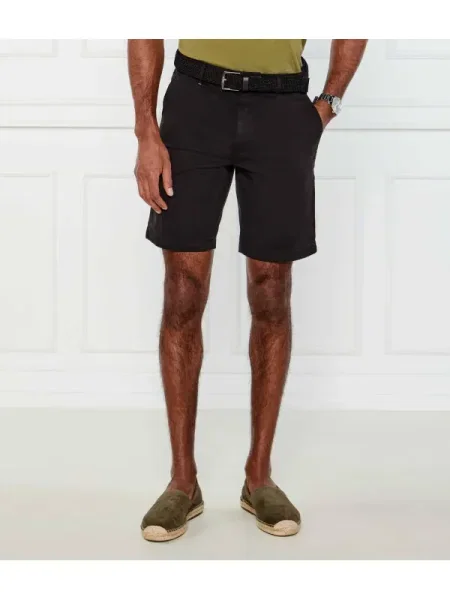 BOSS ORANGE Pantaloni scurți Chino | negru