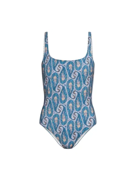 Stroj jednoczęściowy Etro z wzorem paisley niebieski