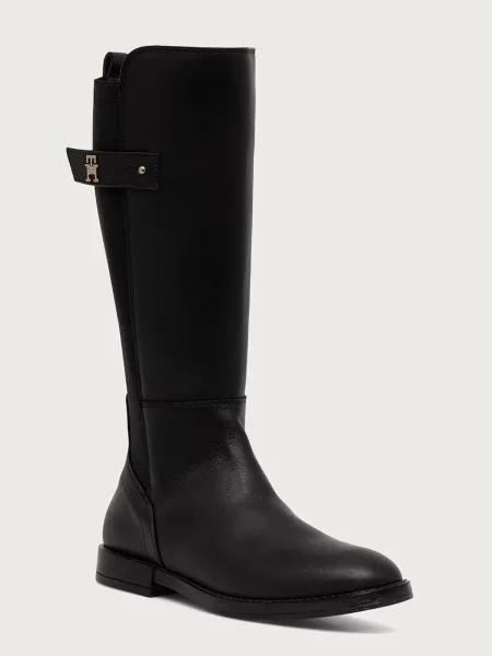 Tommy Hilfiger cizme pentru copii din piele negru