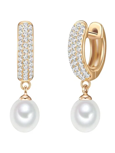 Valero Pearls Uhani zlata / biserno bela