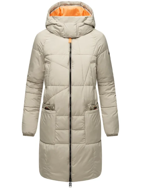 NAVAHOO Palton de iarnă Bliblablubb grej portocaliu