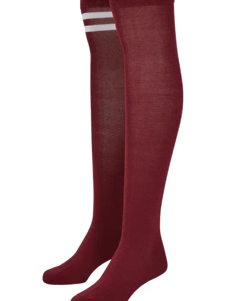 Urban Classics Ciorapi trei sferturi roșu / roşu închis / alb burgundy