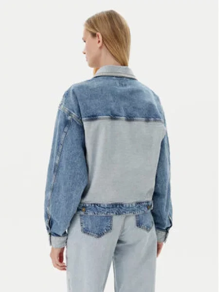 Guess Jeans Džinsinė striukė mėlyna