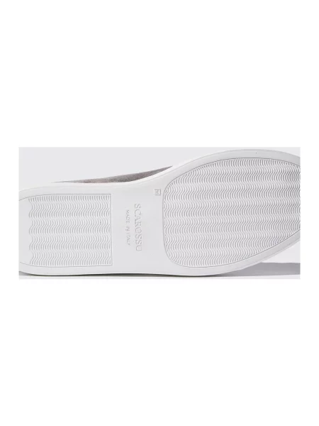 Sneakersy Scarosso skórzane szare