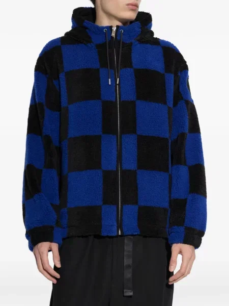 Hanorac cu glugă Canada Goose din fleece albastru