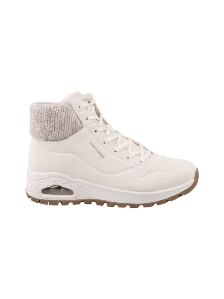 Botine Skechers alb