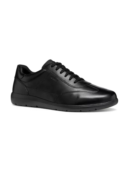 Sneakerși Geox din piele negru