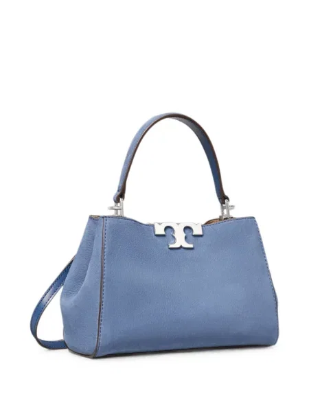 Geantă Tory Burch din nubuc albastru