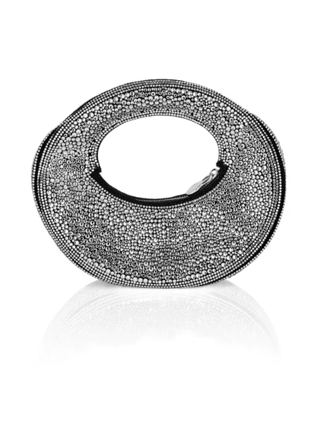 Geantă Philipp Plein de cristal negru