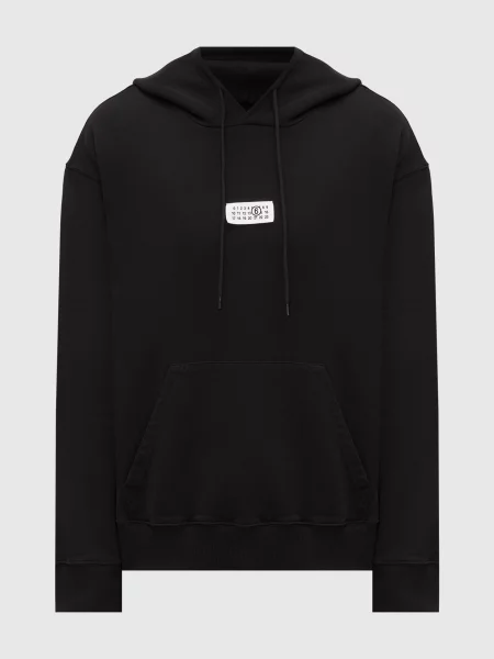 Худі з нашивкою Maison Margiela Mm6 чорне