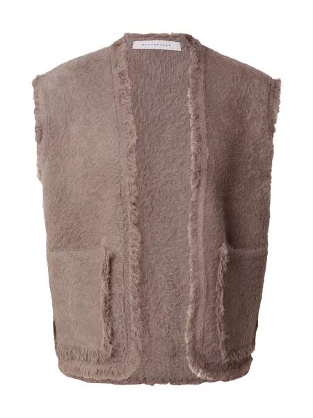 RINO & PELLE Vestă tricotată Vita taupe gri