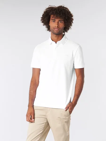 Tricou polo Lacoste alb