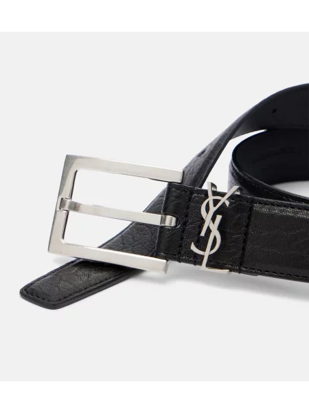 Curea Saint Laurent din piele negru