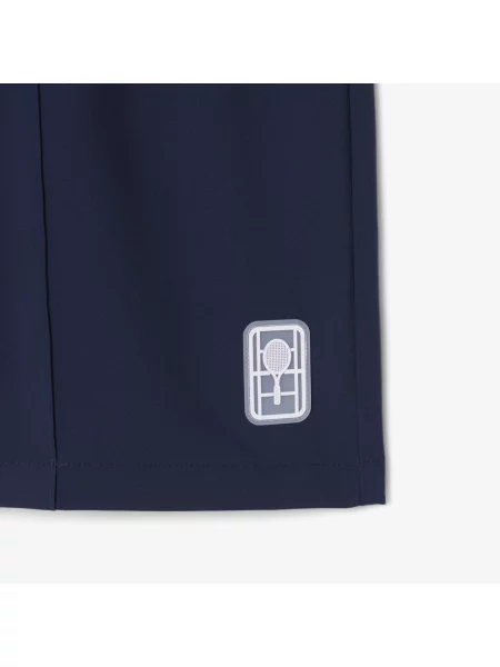 Lacoste Szorty Tenisowe Heritage Ultra Dry Stretch niebieski