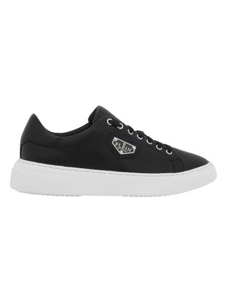 Sneakersy Philipp Plein skórzane z logo czarne