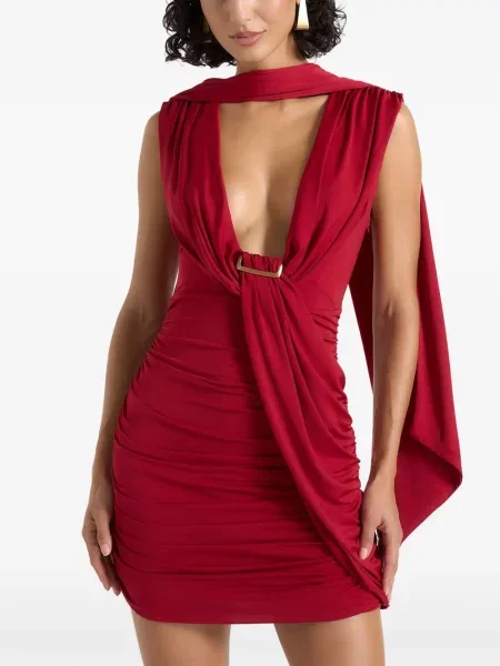 Rochie mini Manière De Voir cu volane roșu