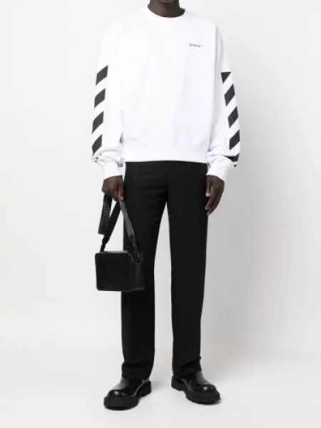 Raštuotas džemperis Off-white balta