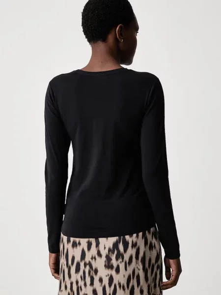 Marc O'Polo longsleeve z bawełną czarna