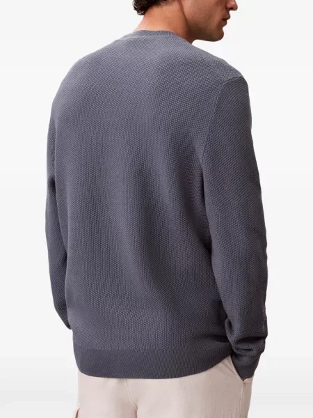 Pulover Calvin Klein cu broderie gri