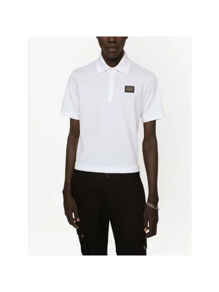 Koszulka polo Dolce And Gabbana biała