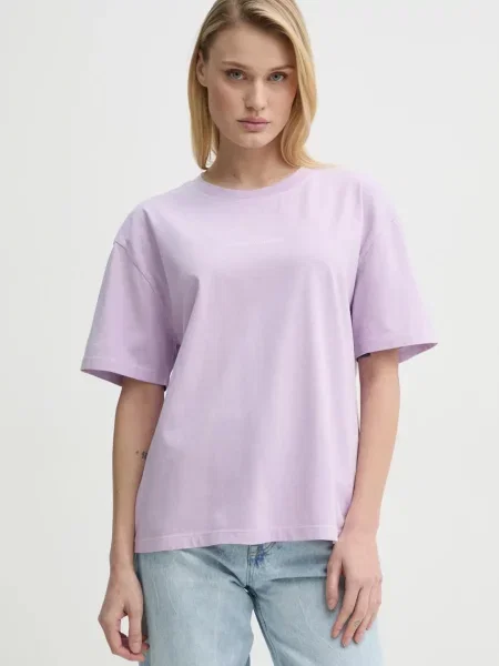 Kratka majica Marc O'Polo vijolična