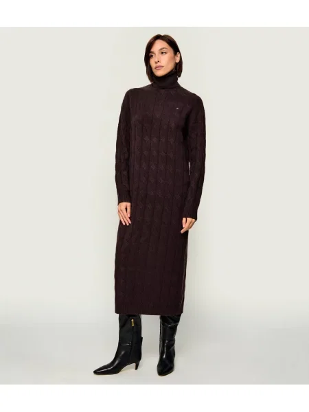 Tommy Hilfiger rochie din lână maro
