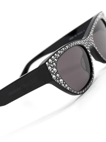 Kamínky sluneční brýle Alexander Mcqueen Eyewear černé