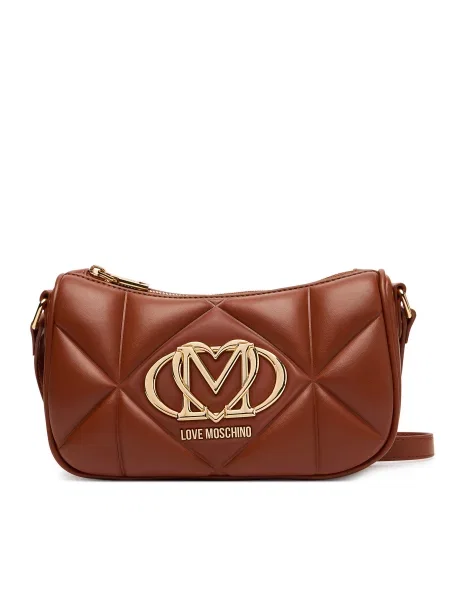 Τσάντα LOVE MOSCHINO καφέ