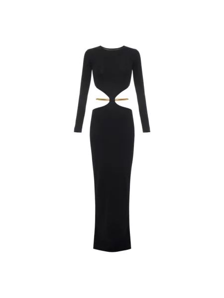 Dzianinowa sukienka Elisabetta Franchi czarna