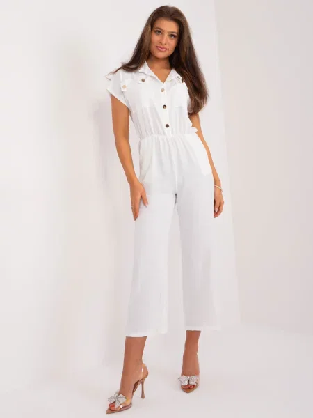 Kombinezon Fashionhunters bela