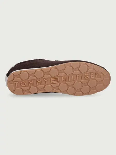Tommy Hilfiger TH BELLA LOW RUNNER SUEDE маратонки дамски от велур кафяво